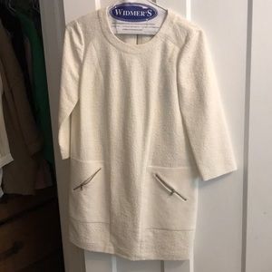 BCBG white shift dress